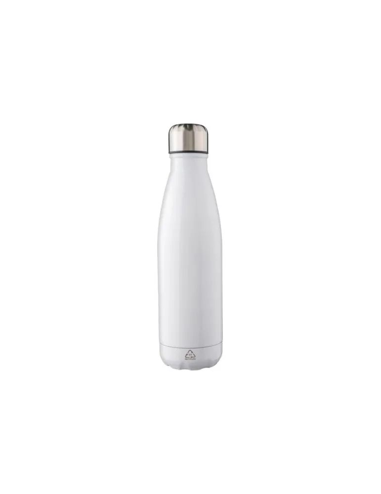 Gourde écologique en acier inoxydable recyclé de 650 ml personnalisée Cliff Matières : aluminium recyclé&nbsp; Couleurs : gris objet 