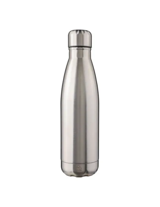 Gourde écologique en acier inoxydable recyclé de 650 ml personnalisée Cliff Matières : aluminium recyclé&nbsp; Couleurs : gris goodie