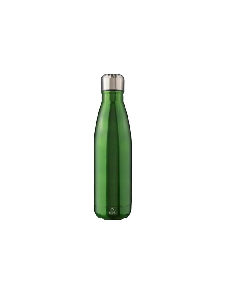 Gourde écologique en acier inoxydable recyclé de 650 ml personnalisée Cliff Matières : aluminium recyclé&nbsp; Couleurs : argenté mar