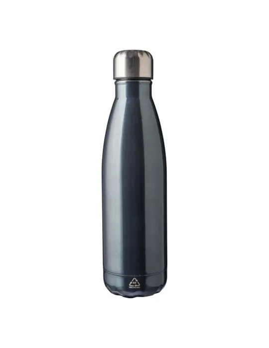 Gourde écologique en acier inoxydable recyclé de 650 ml personnalisée Cliff Matières : aluminium recyclé&nbsp; Couleurs : bleu goodie