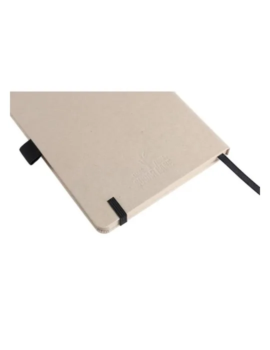 Carnet A5 personnalisé écologique en canne à sucre Friedrich Matières : polyester Couleurs : gris Contenance : 2 L marquage lase