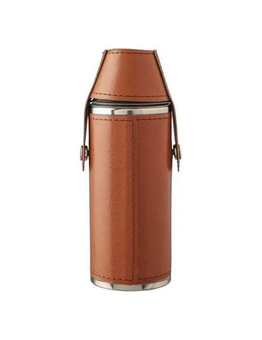 Gourde personnalisée de 230 ml en acier inoxydable recyclé - Brock Matières : Synthétique Couleurs : blanc cadeau entreprise pas