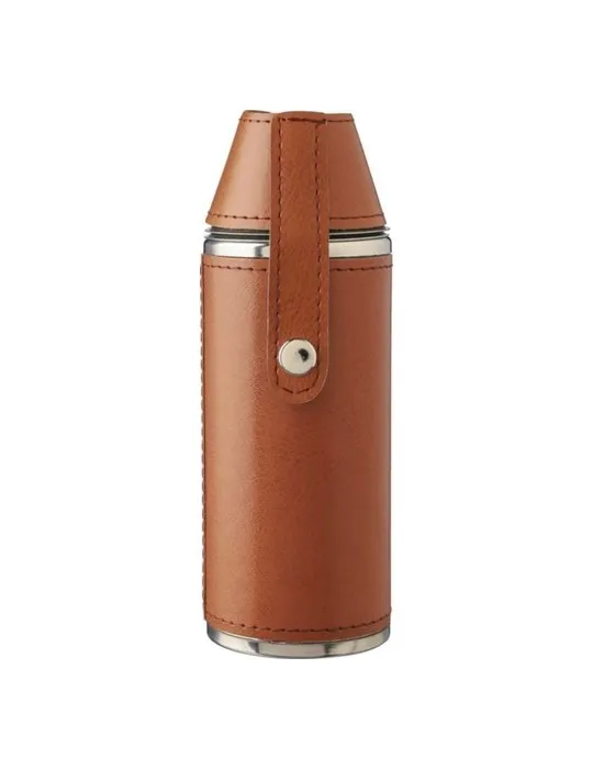 Gourde personnalisée de 230 ml en acier inoxydable recyclé - Brock Matières : Synthétique Couleurs : blanc livraison express 24h