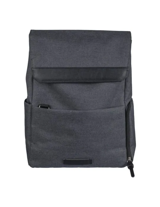 Sac à dos personnalisé en polyester 600D pour ordinateur portable 15'' Dennis Couleurs : noir