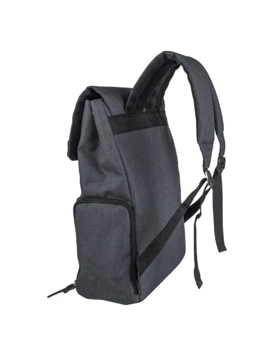 Sac à dos personnalisé en polyester 600D pour ordinateur portable 15'' Dennis Couleurs : noir livraison express 24h 48h