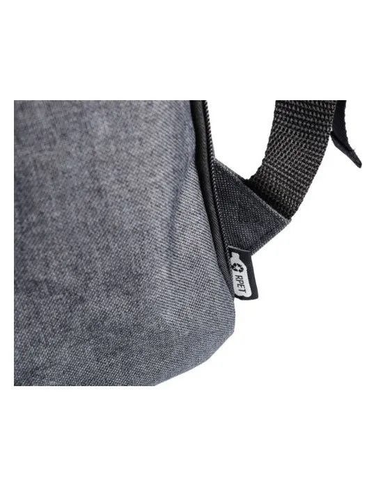 Sac à dos personnalisé en polyester 600D pour ordinateur portable 15'' Dennis Couleurs : noir objet promotionnel éco-responsable