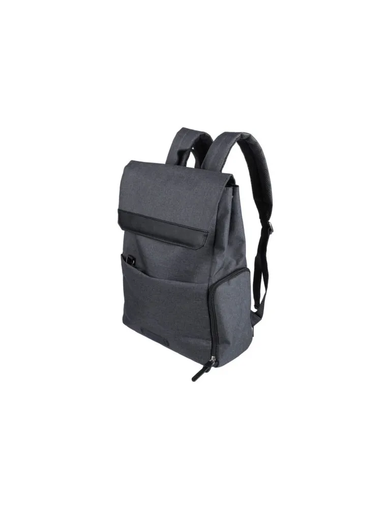 Sac à dos personnalisé en polyester 600D pour ordinateur portable 15'' Dennis Couleurs : noir personnalisation rapide en France