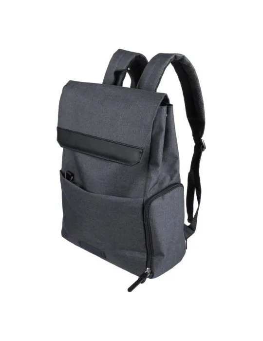 Sac à dos personnalisé en polyester 600D pour ordinateur portable 15'' Dennis Couleurs : noir personnalisation rapide en France