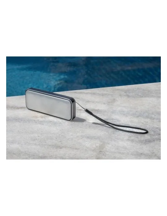 Enceinte sans fil portable publicitaire Nano Pro Brandcharger Matières : liège Couleurs : noir objet promotionnel éco-responsabl