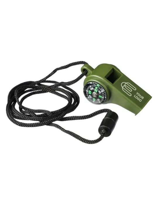 Sifflet avec boussole et thermomètre en PP Damon Personnalisé