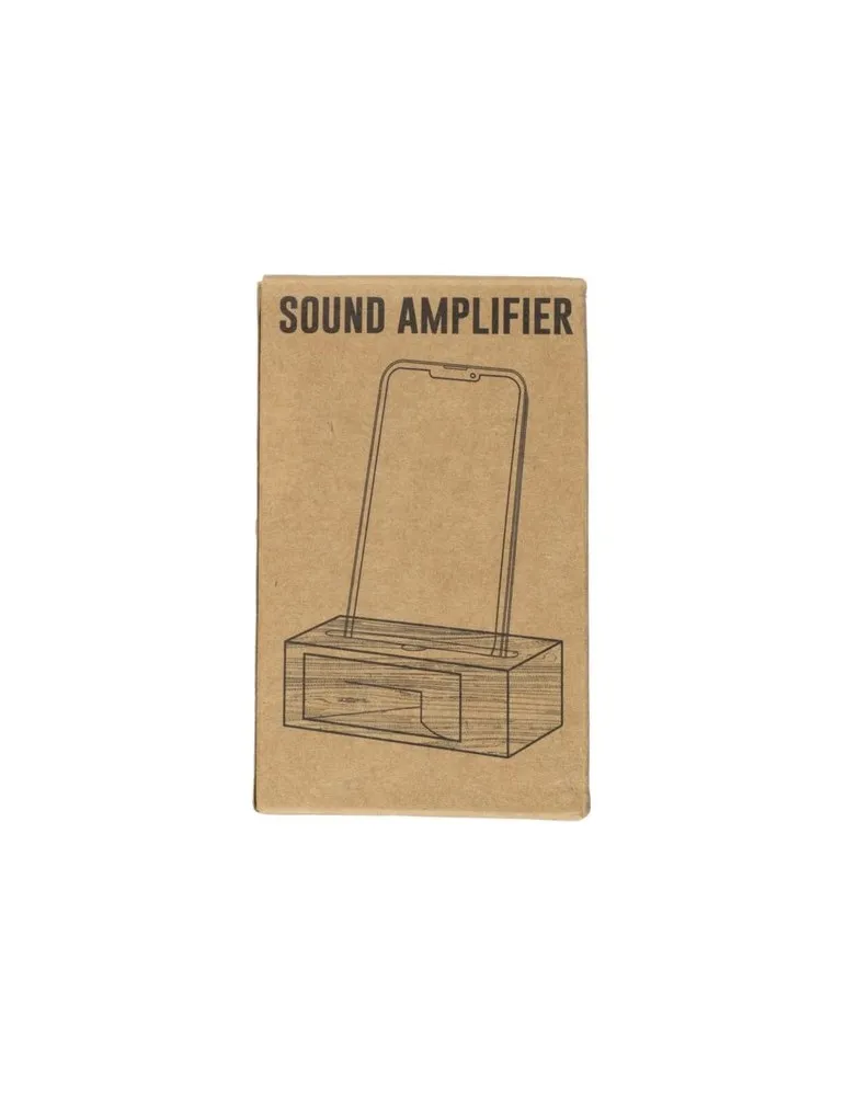 Support personnalisé en bambou pour téléphone Albert Matières : acier inoxydable Couleurs : noir accessoire événementiel unique