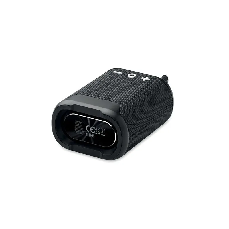 Haut-parleur étanche personnalisé IPX7 de qualité RAMAS Matières : coton recyclé Taille textile : M Couleurs : bleu marine cadea