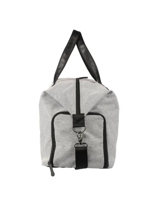 Sac de sport écologique en polyester 600D recyclé Desmond Matières : PVC Couleurs : bleu impression haute définition