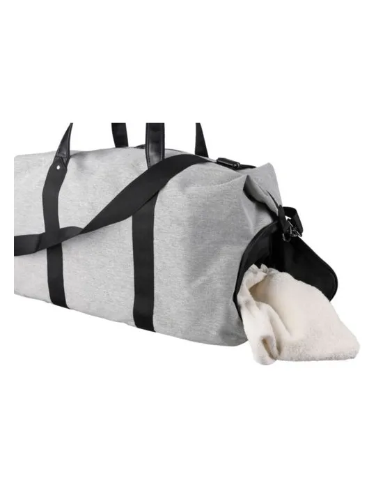 Sac de sport écologique en polyester 600D recyclé Desmond Matières : PVC Couleurs : bleu accessoire événementiel unique