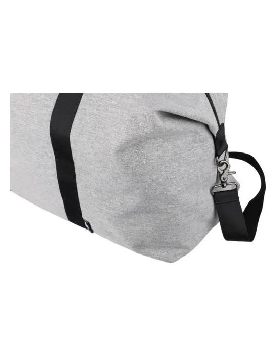 Sac de sport écologique en polyester 600D recyclé Desmond Matières : PVC Couleurs : bleu impression logo haute qualité