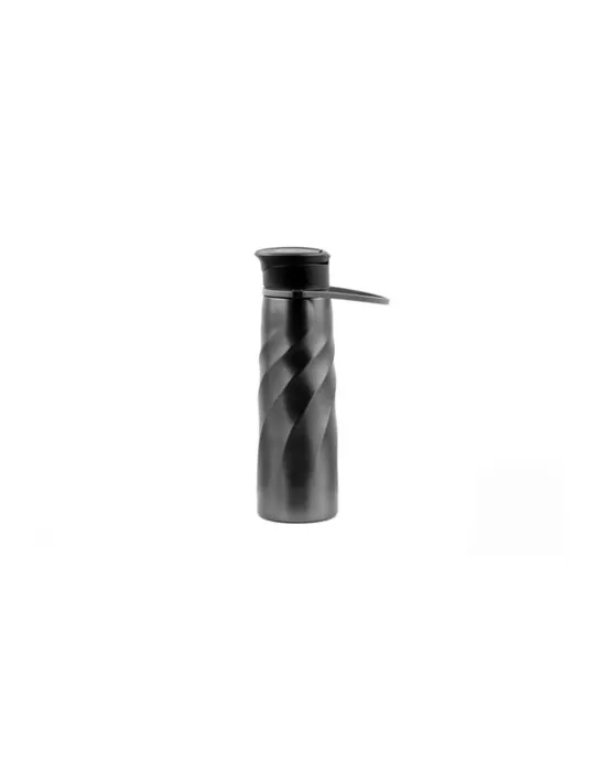 Gourde athlétique personnalisée Vortex Brandcharger Matières : cuir recyclé Couleurs : marron cadeau entreprise pas cher