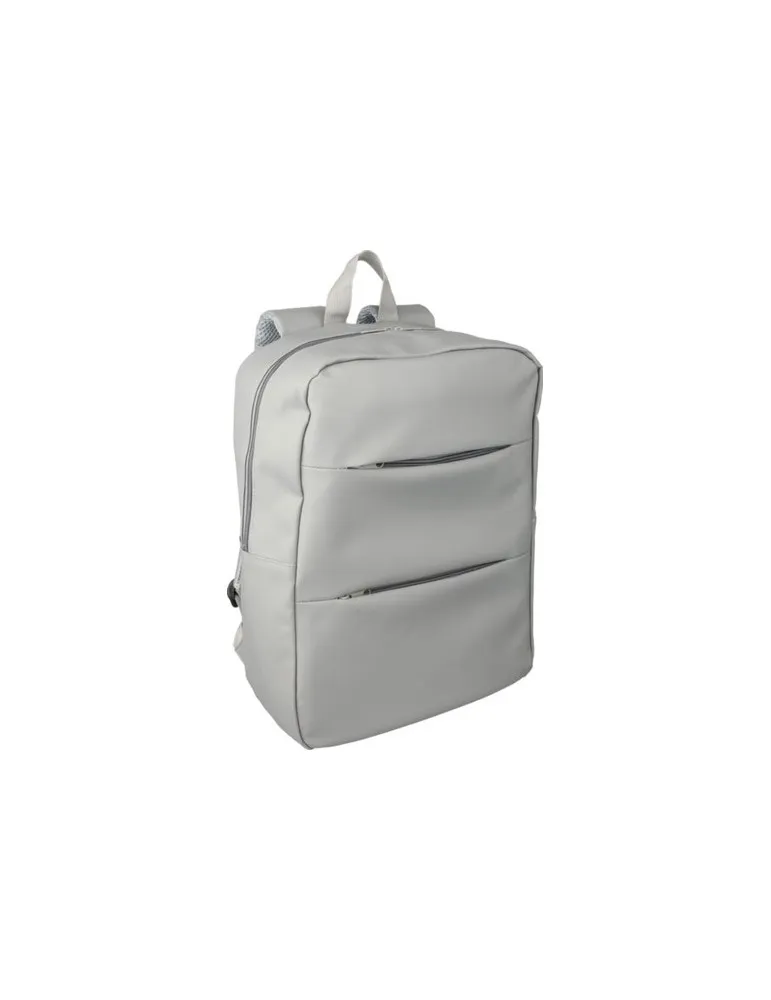 Sac à dos écologique porte-ordinateur 15'' en PU Felicia Matières : bambou cadeau client original