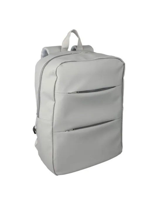 Sac à dos écologique porte-ordinateur 15'' en PU Felicia Matières : bambou cadeau client original