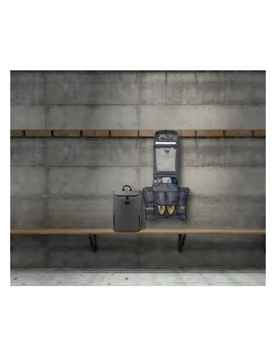 Sac à dos publicitaire écologique porte-ordinateur 15'' en PU Marco Polo Matières : PET recyclé Couleurs : transparent marquage 