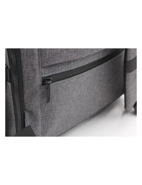 Sac à dos publicitaire écologique porte-ordinateur 15'' en PU Marco Polo Matières : PET recyclé Couleurs : transparent cadeau co