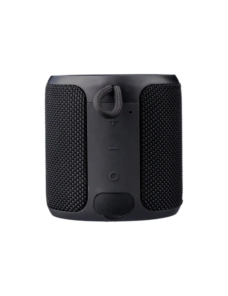 Enceinte sans fil écologique d'extérieur en ABS recyclé - Lloyd Matières : PET recyclé Couleurs : rouge impression haute définit