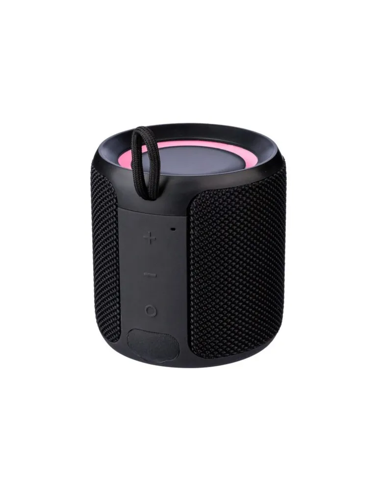 Enceinte sans fil écologique d'extérieur en ABS recyclé - Lloyd Matières : PET recyclé Couleurs : rouge objet publicitaire robus