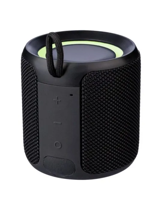 Enceinte sans fil écologique d'extérieur en ABS recyclé - Lloyd Matières : PET recyclé Couleurs : rouge marquage couleur éclatan