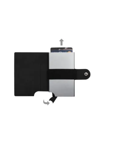 Portefeuille personnalisé Wally Porto et câble de charge écologique en nylon 35 W Jacob Matières : PEVA Couleurs : gris 2