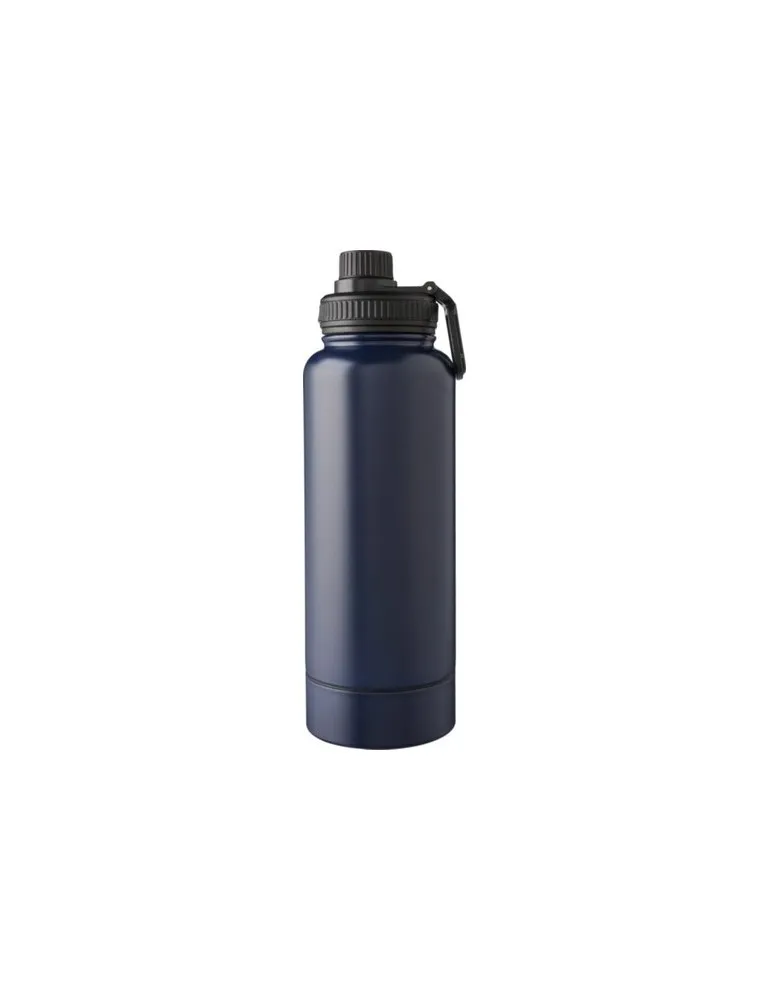 Gourde isotherme écologique en acier inoxydable de 1 000 ml Nathaniel Matières : polyester Couleurs : bleu cadeau client origina