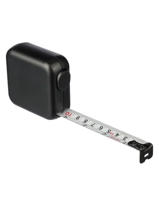 Mètre-ruban ABS écologique de 5 m - Donald Matières : acier inoxydable Couleurs : rose personnalisation rapide en France