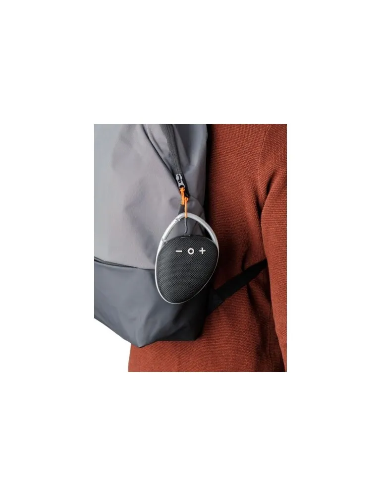 Enceinte sans fil d'extérieur écologique en ABS Madison Matières : métal Couleurs : argenté accessoire événementiel unique