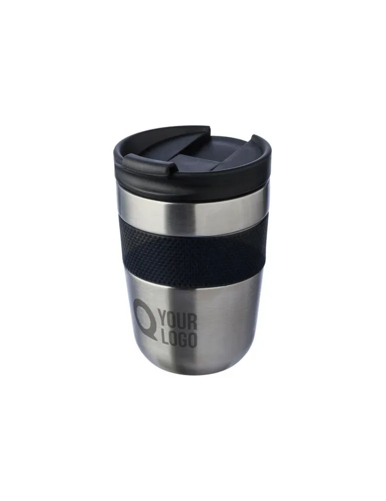 Mug isotherme écologique en acier inoxydable recyclé - Keith impression haute définition