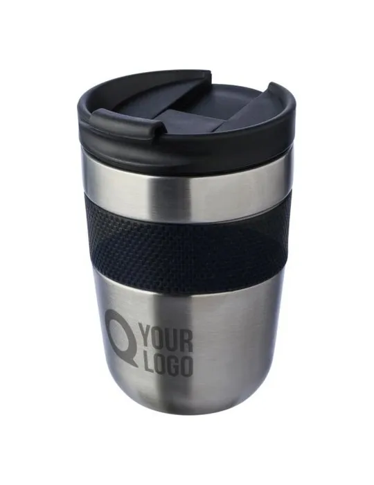 Mug isotherme écologique en acier inoxydable recyclé - Keith impression haute définition