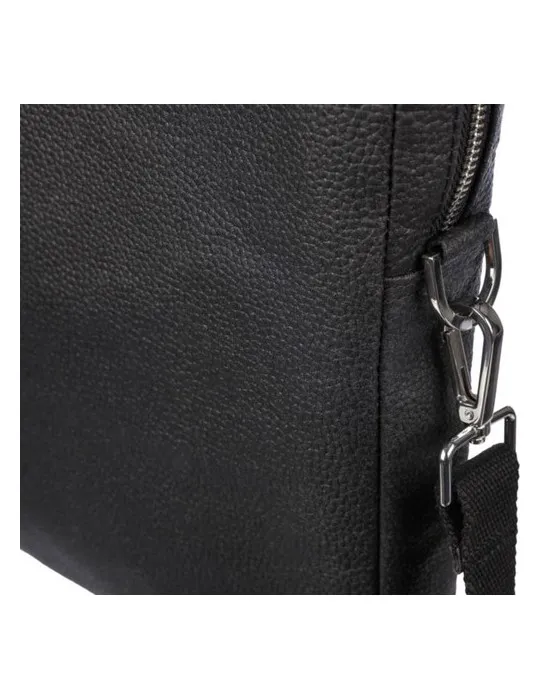 Sacoche publicitaire en peau de tomate pour ordinateur de 15'' Lillian Matières : bambou Couleurs : noir accessoire événementiel