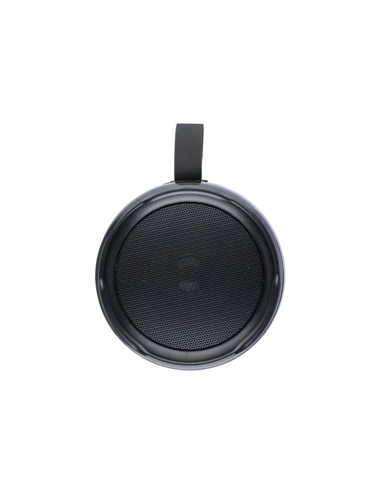 Enceinte sans fil publicitaire d'extérieur en ABS Lynette Matières : bambou Couleurs : bleu accessoire événementiel unique