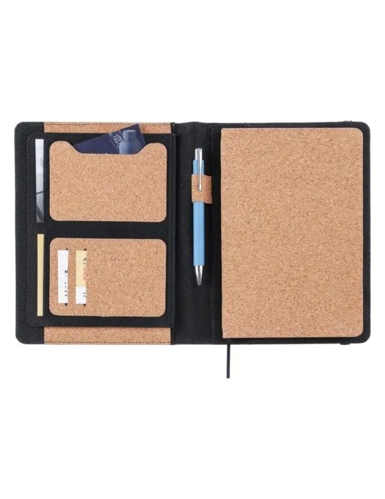 Conférencier publicitaire A5 en liège Franklin Matières : bambou Couleurs : blanc cadeau entreprise pas cher