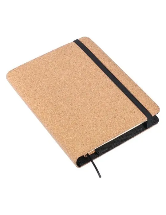 Conférencier publicitaire A5 en liège Franklin Matières : bambou Couleurs : blanc objet promotionnel éco-responsable