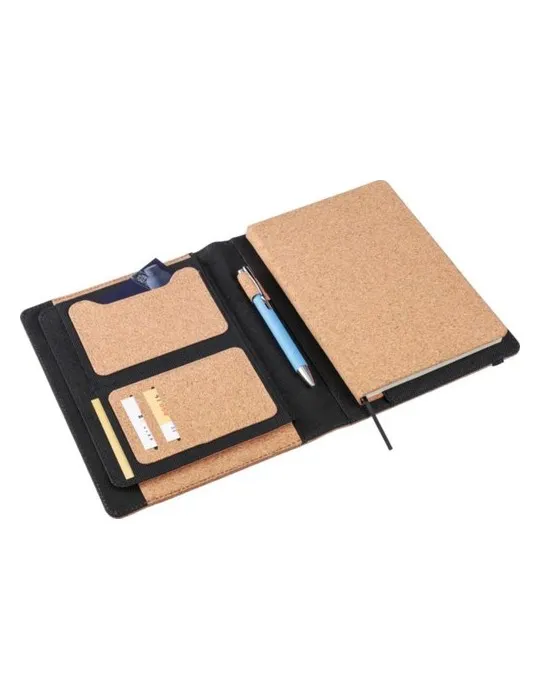 Conférencier publicitaire A5 en liège Franklin Matières : bambou Couleurs : blanc cadeau collaborateur premium