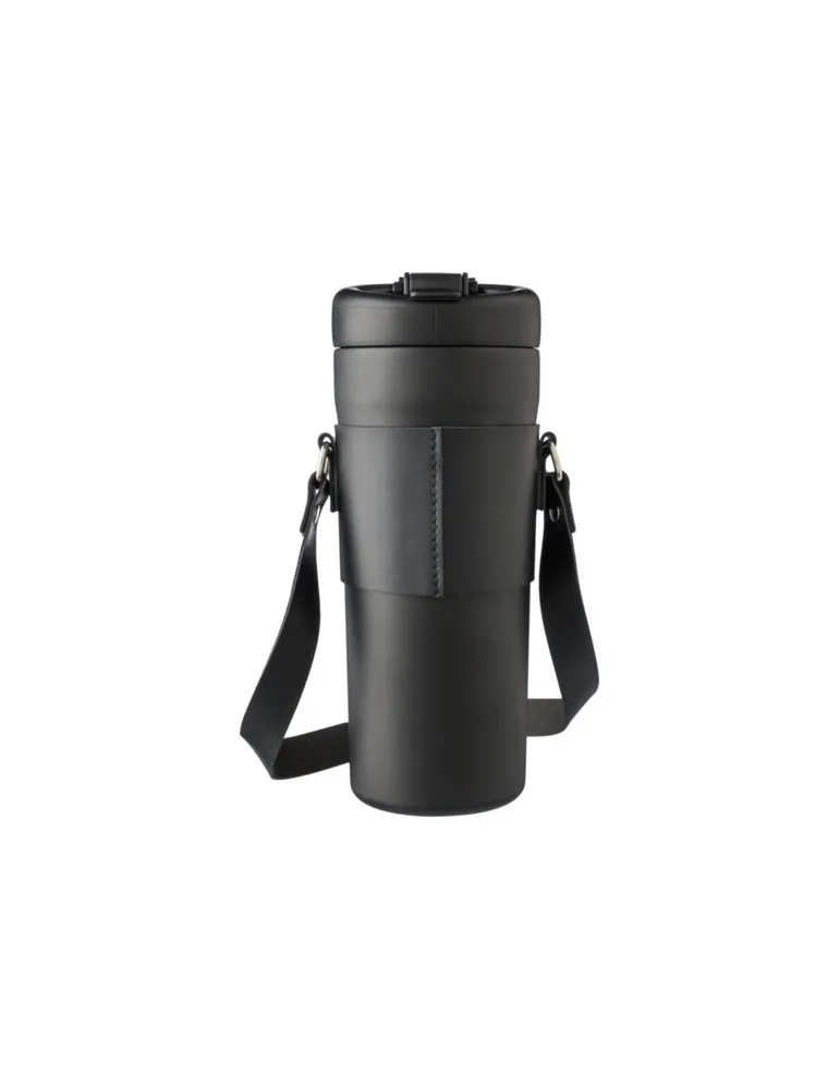 Gourde isotherme publicitaire de 730 ml en acier inoxydable Kelvin Matières : bambou Couleurs : vert personnalisable avec votre 