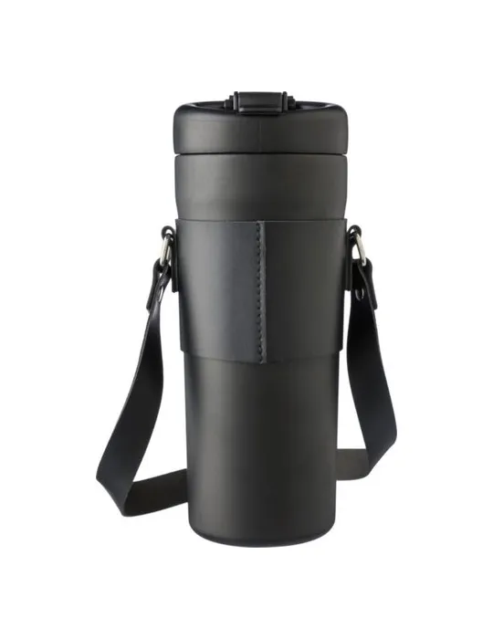 Gourde isotherme publicitaire de 730 ml en acier inoxydable Kelvin Matières : bambou Couleurs : vert personnalisable avec votre 