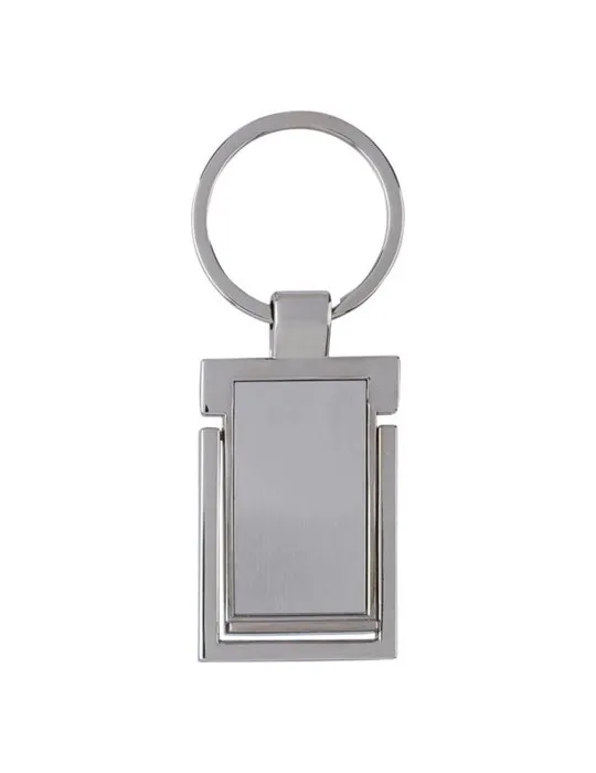 Porte-clés publicitaires en zinc - Colin Matières : acier inoxydable Couleurs : noir