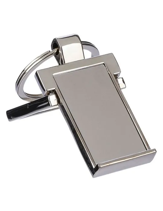 Porte-clés publicitaires en zinc - Colin Matières : acier inoxydable Couleurs : noir accessoire événementiel unique