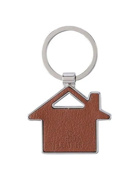 Porte-clé publicitaire en cuir recyclé Jim Matières : liège cadeau entreprise pas cher