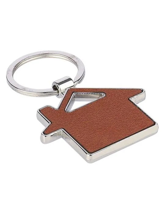 Porte-clé publicitaire en cuir recyclé Jim Matières : liège cadeau collaborateur premium