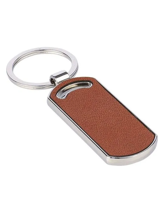 Porte-clé publicitaire en cuir recyclé Jill Matières : coton Couleurs : noir livraison express 24h 48h