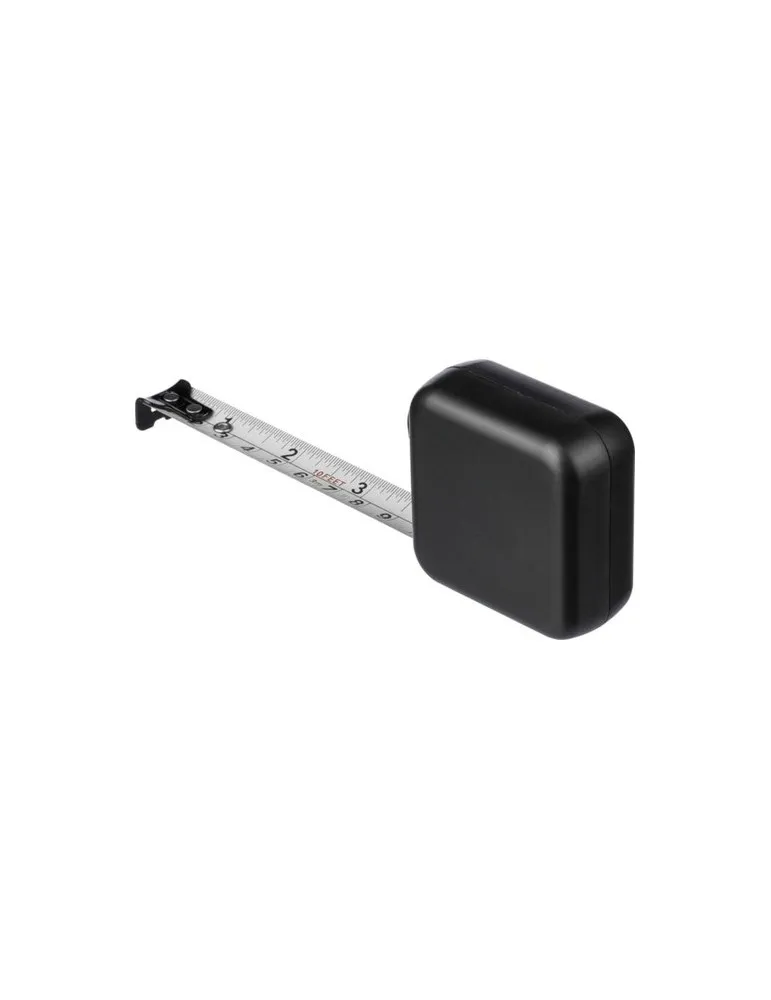 Mètre-ruban publicitaire ABS de 3 m Diane Matières : coton Couleurs : rouge accessoire événementiel unique