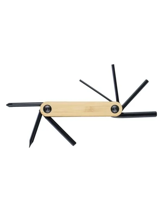 Outil publicitaire multifonction de jeu de clés Edna Matières : polyester Couleurs : blanc