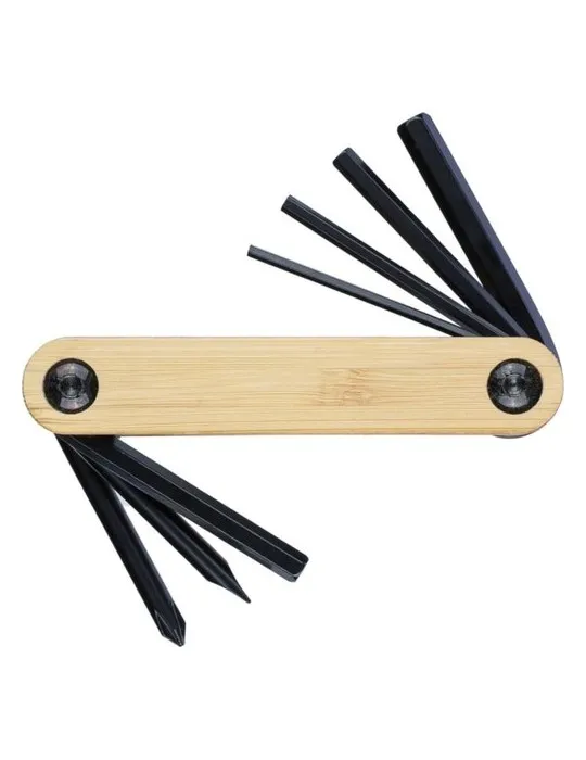 Outil publicitaire multifonction de jeu de clés Edna Matières : polyester Couleurs : blanc cadeau entreprise pas cher