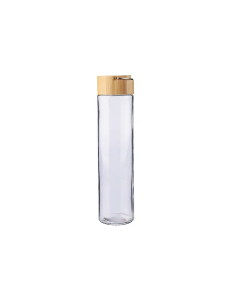 Gourde en verre écologique de 500 ml avec dragonne personnalisée Clarence Matières : ABS Couleurs : blanc cadeau entreprise pas 