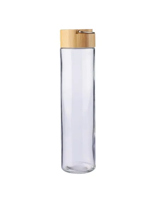 Gourde en verre écologique de 500 ml avec dragonne personnalisée Clarence Matières : ABS Couleurs : blanc cadeau entreprise pas 